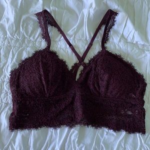 NWOT Aerie Eyelash Lace Racerback Bralette